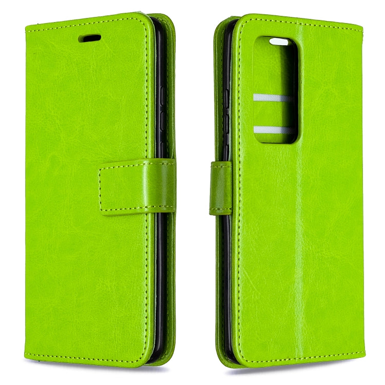 For Huawei P40 Pro Crazy Horse Texture Horizontal Flip Leather Case with Holder & Card Slots & Wallet & Photo Frame