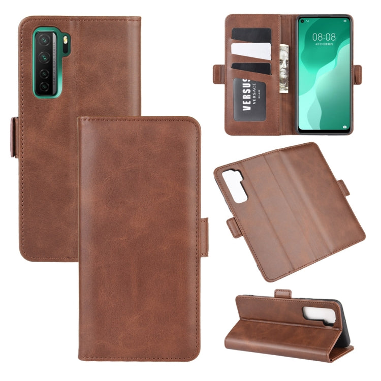 For Huawei Nova 7 SE Dual-side Magnetic Buckle Horizontal Flip Leather Case with Holder & Card Slots & Wallet