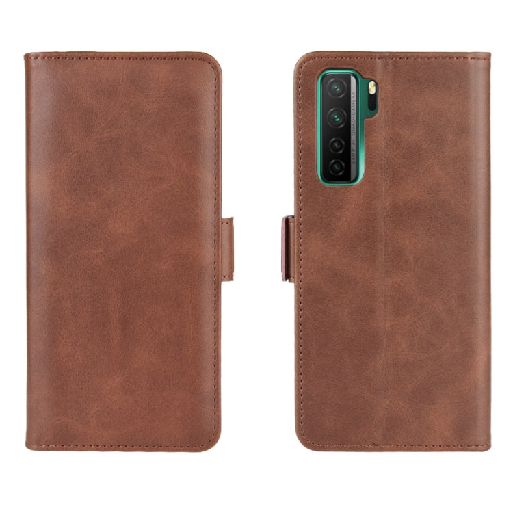 For Huawei Nova 7 SE Dual-side Magnetic Buckle Horizontal Flip Leather Case with Holder & Card Slots & Wallet