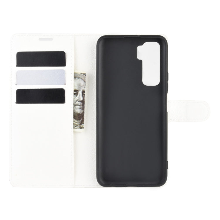 For Huawei Nova 7 SE Litchi Texture Horizontal Flip Protective Case with Holder & Card Slots & Wallet