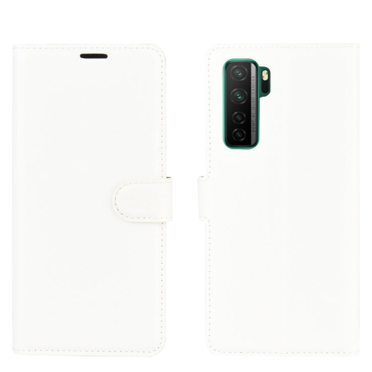 For Huawei Nova 7 SE Litchi Texture Horizontal Flip Protective Case with Holder & Card Slots & Wallet