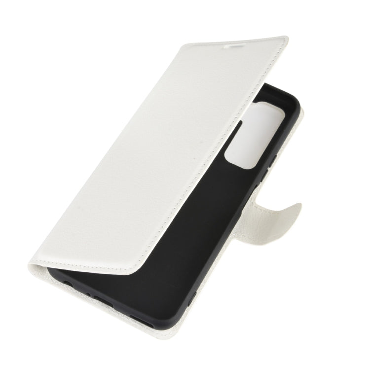 For Huawei Nova 7 SE Litchi Texture Horizontal Flip Protective Case with Holder & Card Slots & Wallet