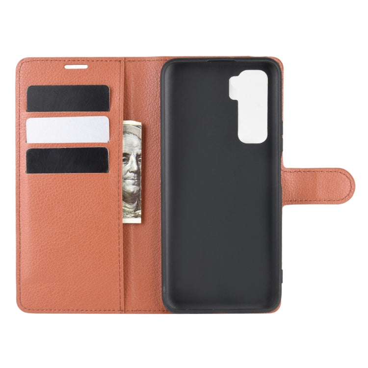 For Huawei Nova 7 SE Litchi Texture Horizontal Flip Protective Case with Holder & Card Slots & Wallet