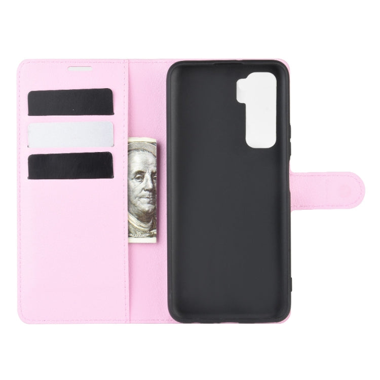 For Huawei Nova 7 SE Litchi Texture Horizontal Flip Protective Case with Holder & Card Slots & Wallet