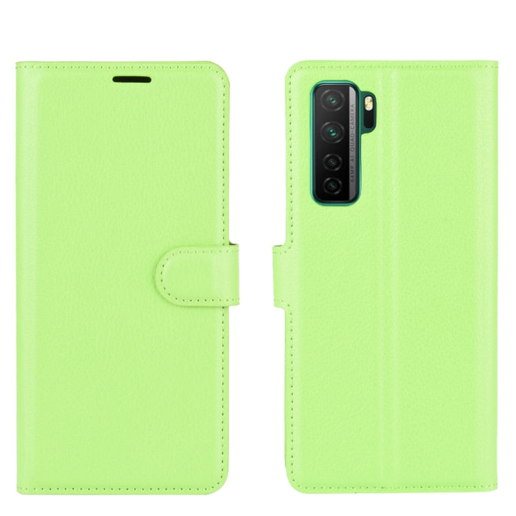 For Huawei Nova 7 SE Litchi Texture Horizontal Flip Protective Case with Holder & Card Slots & Wallet