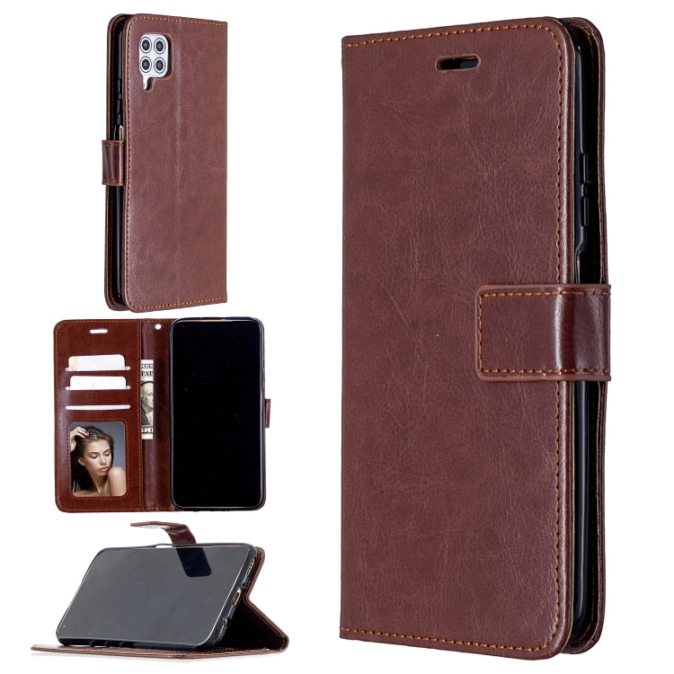 For Huawei P40 Lite Crazy Horse Texture Horizontal Flip Leather Case with Holder & Card Slots & Wallet & Photo Frame