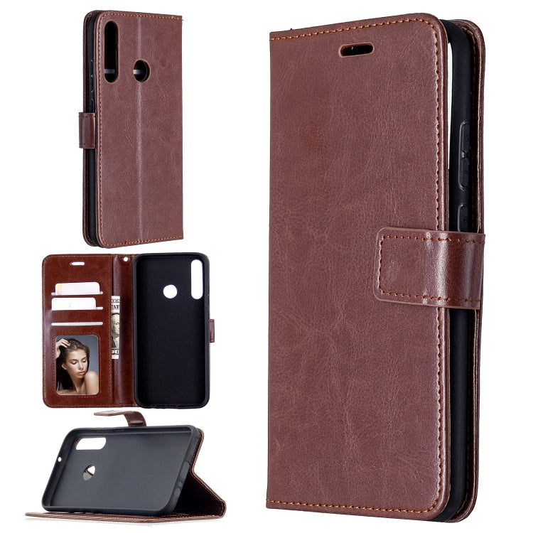 For Huawei P40 Lite E Crazy Horse Texture Horizontal Flip Leather Case with Holder & Card Slots & Wallet & Photo Frame