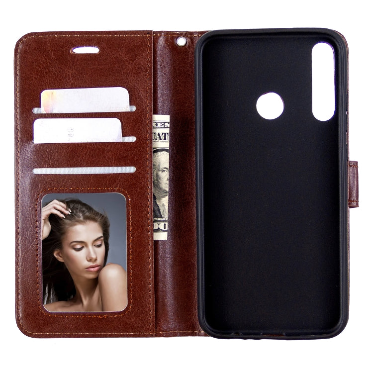 For Huawei P40 Lite E Crazy Horse Texture Horizontal Flip Leather Case with Holder & Card Slots & Wallet & Photo Frame
