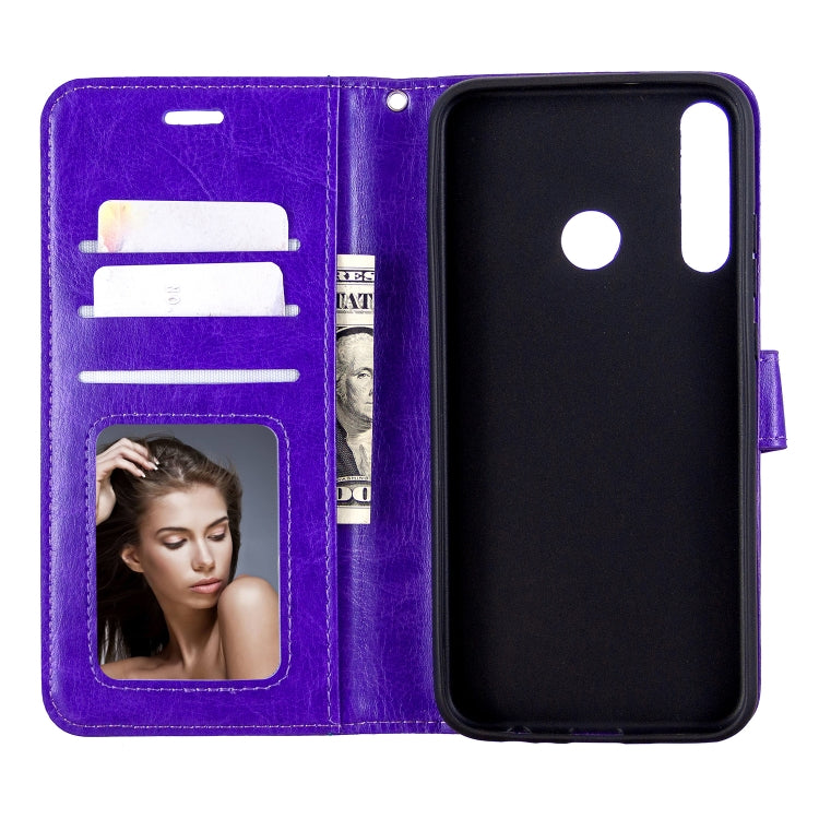 For Huawei P40 Lite E Crazy Horse Texture Horizontal Flip Leather Case with Holder & Card Slots & Wallet & Photo Frame