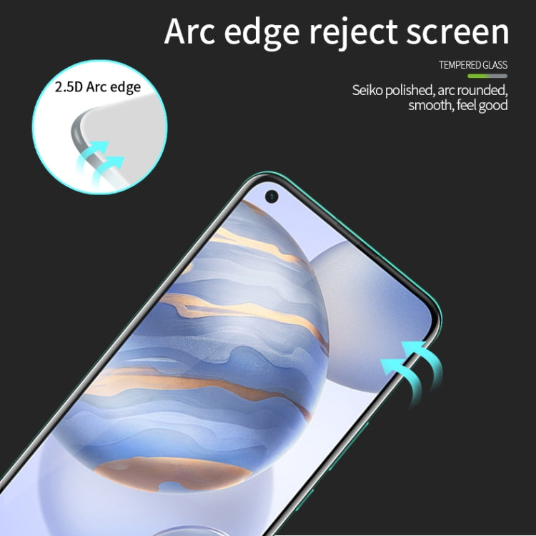 For Huawei Honor 30 / Nova7 MOFI 9H 2.5D Full Screen Tempered Glass Film(Black)