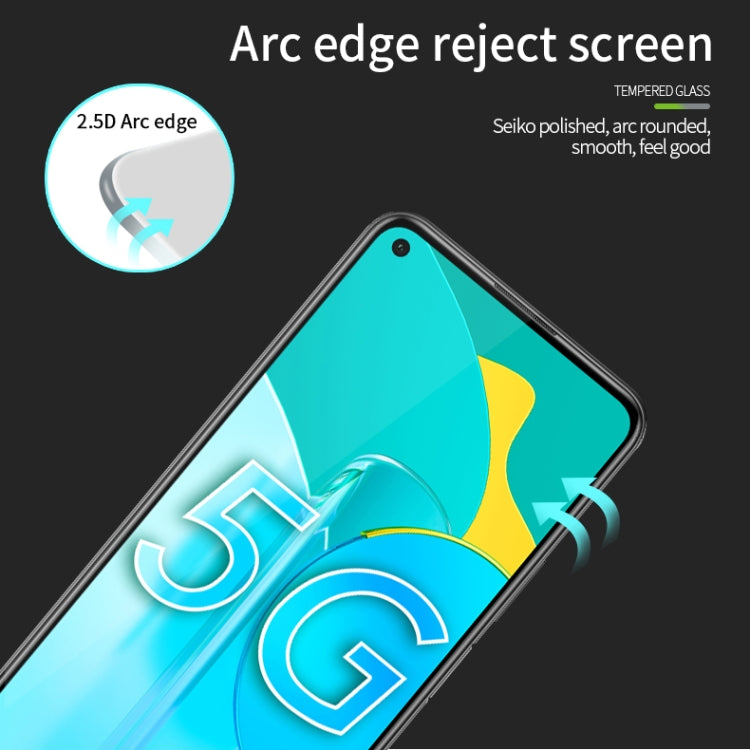 For Huawei Honor 30S 5G MOFI 9H 2.5D Full Screen Tempered Glass Film(Black)