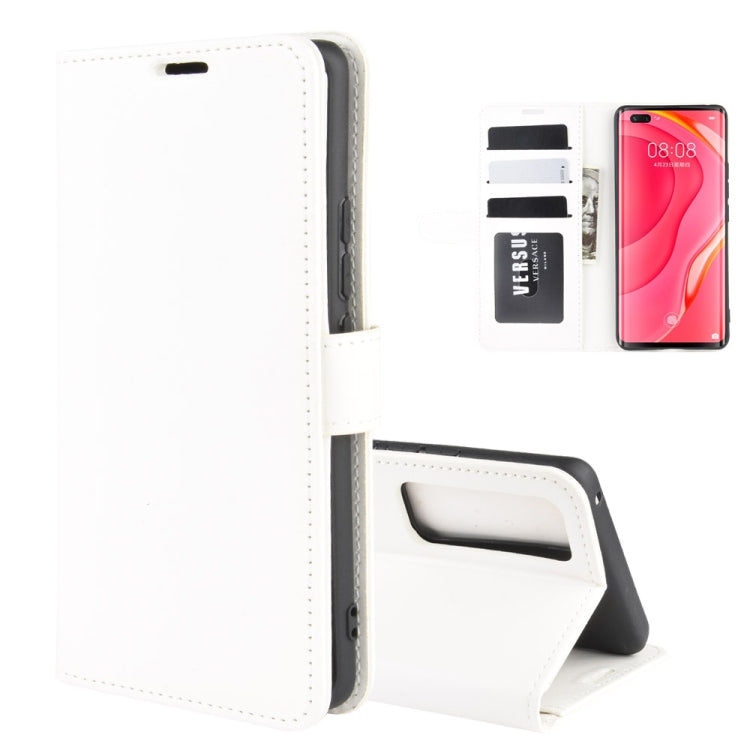 For Huawei Nova 7 Pro 5G R64 Texture Single Horizontal Flip Protective Case with Holder & Card Slots & Wallet& Photo Frame