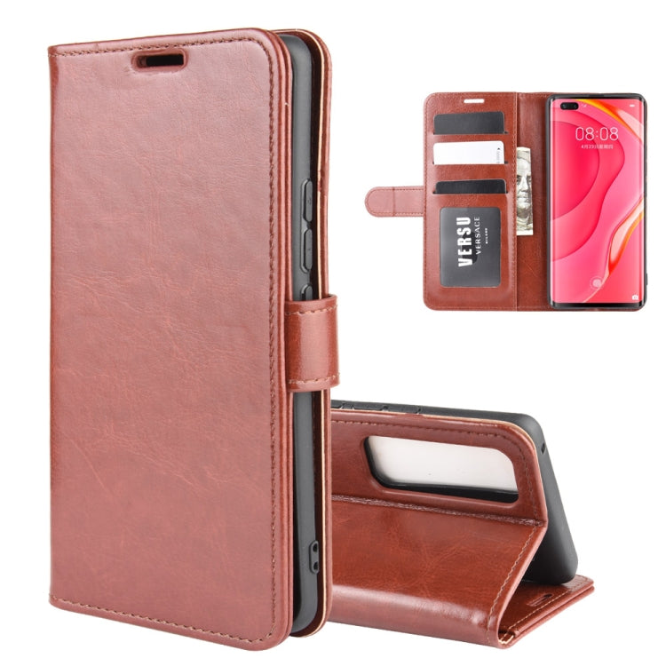 For Huawei Nova 7 Pro 5G R64 Texture Single Horizontal Flip Protective Case with Holder & Card Slots & Wallet& Photo Frame