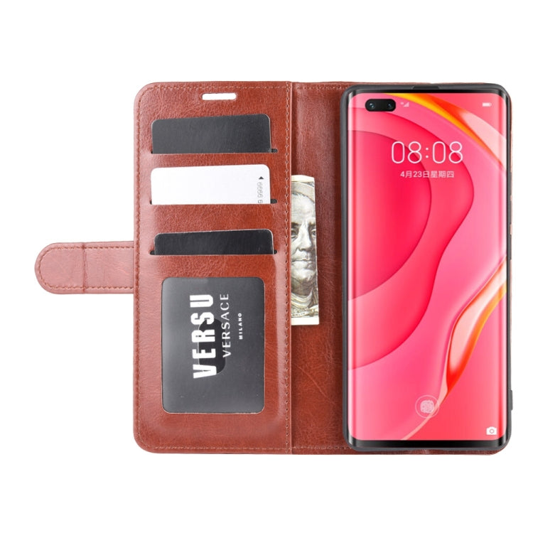 For Huawei Nova 7 Pro 5G R64 Texture Single Horizontal Flip Protective Case with Holder & Card Slots & Wallet& Photo Frame