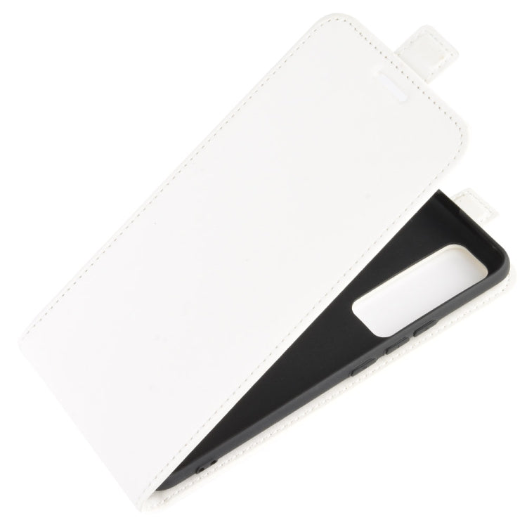 For Huawei Nova 7 Pro 5G R64 Texture Single Vertical Flip Leather Protective Case with Card Slots & Photo Frame