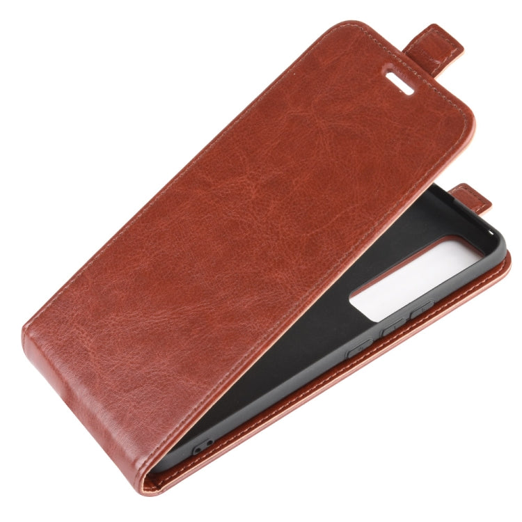 For Huawei Nova 7 Pro 5G R64 Texture Single Vertical Flip Leather Protective Case with Card Slots & Photo Frame