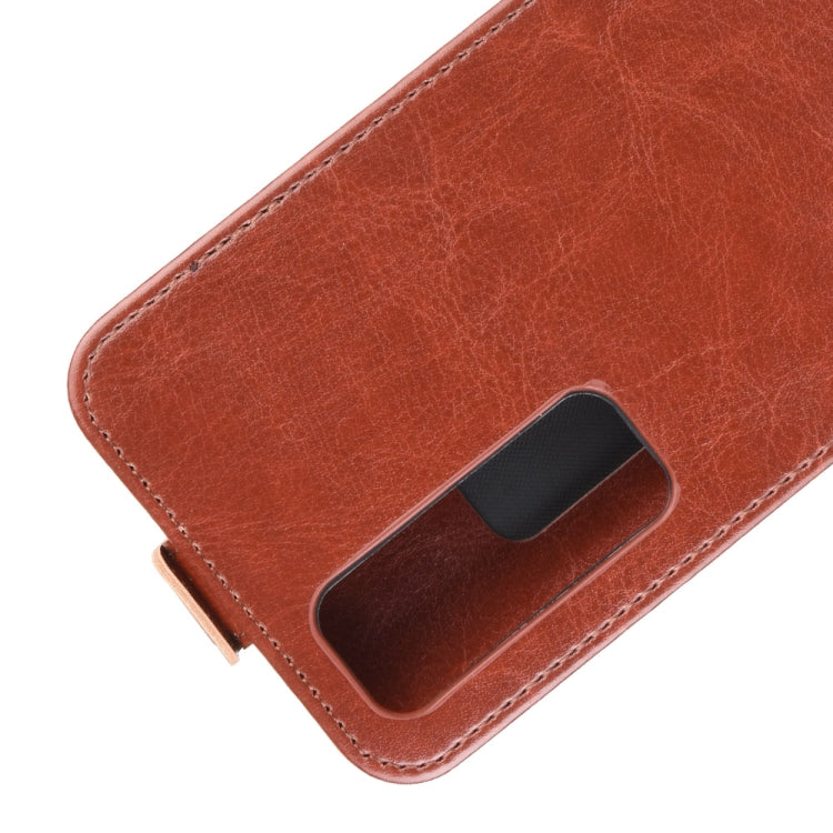 For Huawei Nova 7 Pro 5G R64 Texture Single Vertical Flip Leather Protective Case with Card Slots & Photo Frame