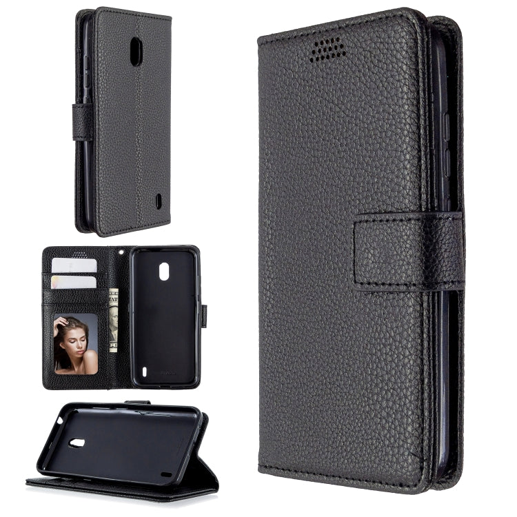 For Nokia 2.2 Litchi Texture Horizontal Flip Leather Case with Holder & Card Slots & Wallet & Photo Frame