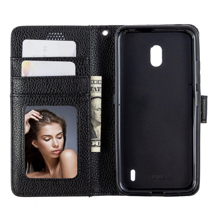 For Nokia 2.2 Litchi Texture Horizontal Flip Leather Case with Holder & Card Slots & Wallet & Photo Frame