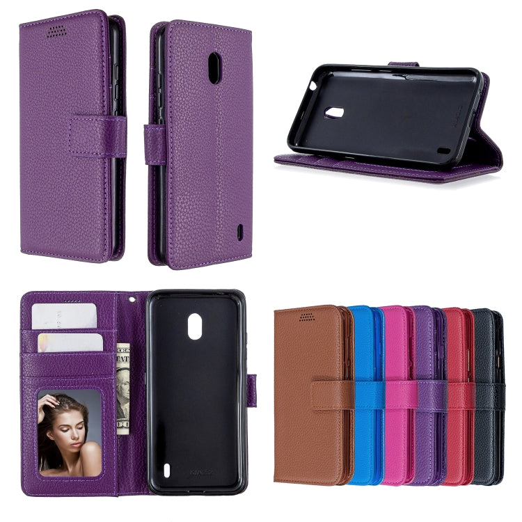 For Nokia 2.2 Litchi Texture Horizontal Flip Leather Case with Holder & Card Slots & Wallet & Photo Frame