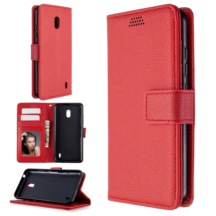 For Nokia 2.2 Litchi Texture Horizontal Flip Leather Case with Holder & Card Slots & Wallet & Photo Frame