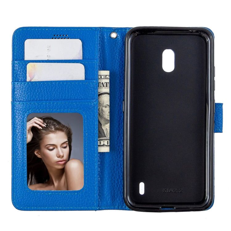 For Nokia 2.2 Litchi Texture Horizontal Flip Leather Case with Holder & Card Slots & Wallet & Photo Frame