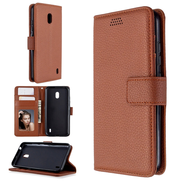 For Nokia 2.2 Litchi Texture Horizontal Flip Leather Case with Holder & Card Slots & Wallet & Photo Frame