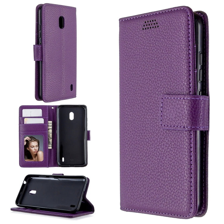 For Nokia 2.2 Litchi Texture Horizontal Flip Leather Case with Holder & Card Slots & Wallet & Photo Frame
