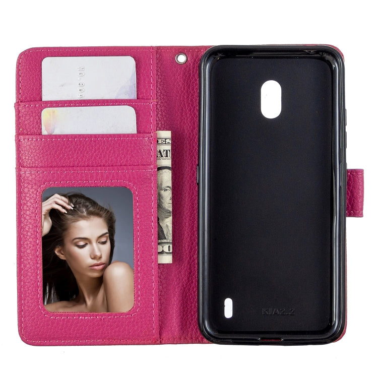 For Nokia 2.2 Litchi Texture Horizontal Flip Leather Case with Holder & Card Slots & Wallet & Photo Frame