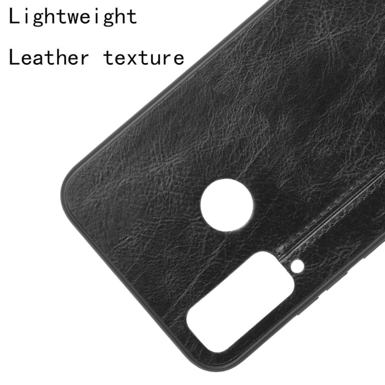 For Huawei Honor Play 4T Shockproof Sewing Cow Pattern Skin PC + PU + TPU Case