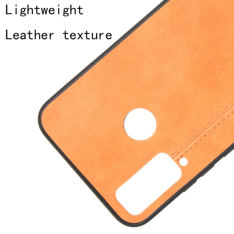 For Huawei Honor Play 4T Shockproof Sewing Cow Pattern Skin PC + PU + TPU Case