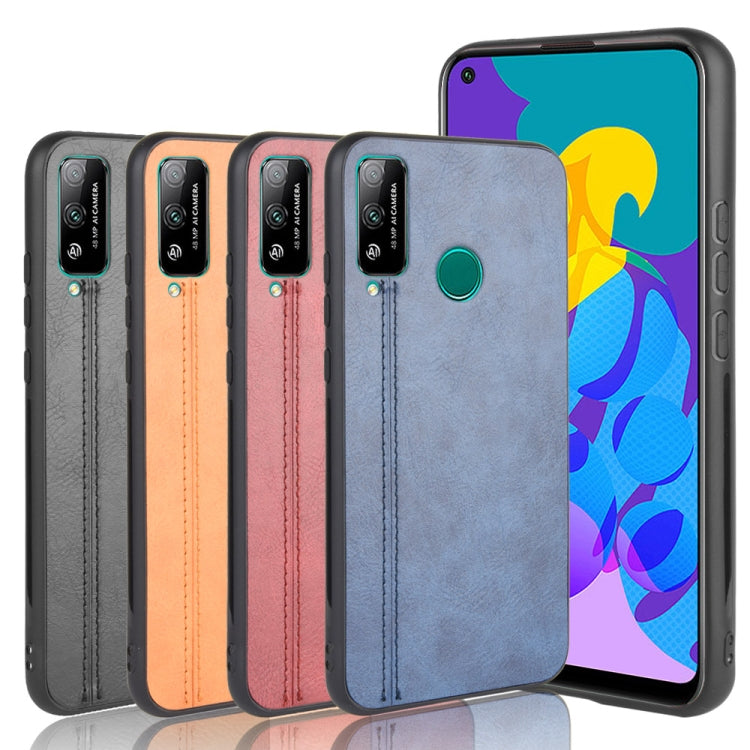 For Huawei Honor Play 4T Shockproof Sewing Cow Pattern Skin PC + PU + TPU Case