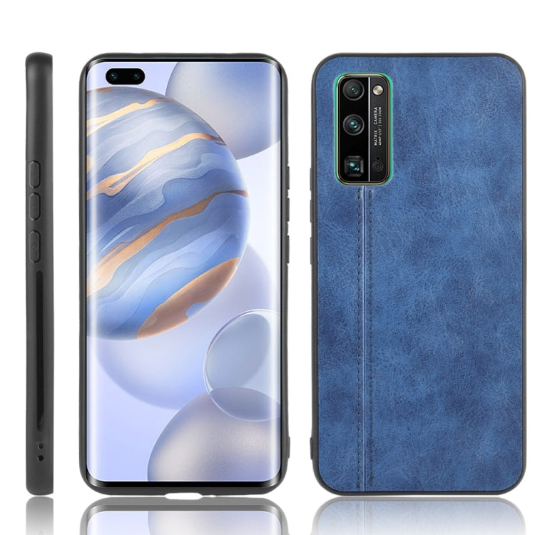 For Huawei Honor 30 Pro Shockproof Sewing Cow Pattern Skin PC + PU + TPU Case