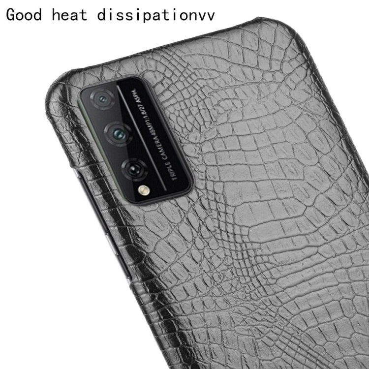 For Huawei Honor Play 4T Pro Shockproof Crocodile Texture PC + PU Case