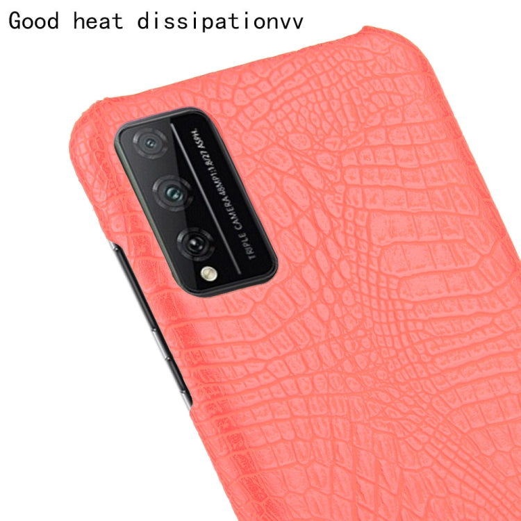 For Huawei Honor Play 4T Pro Shockproof Crocodile Texture PC + PU Case