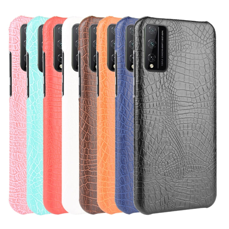 For Huawei Honor Play 4T Pro Shockproof Crocodile Texture PC + PU Case