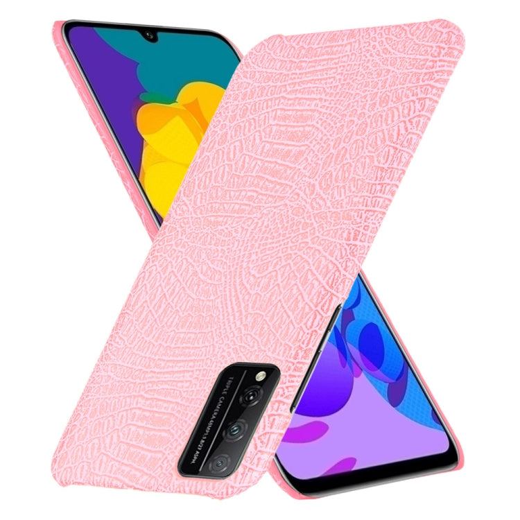 For Huawei Honor Play 4T Pro Shockproof Crocodile Texture PC + PU Case