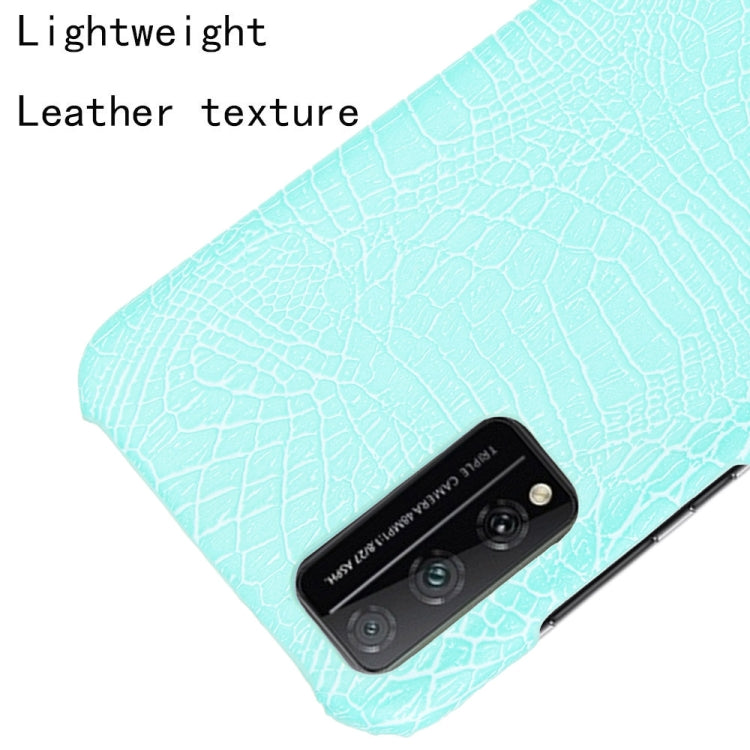 For Huawei Honor Play 4T Pro Shockproof Crocodile Texture PC + PU Case