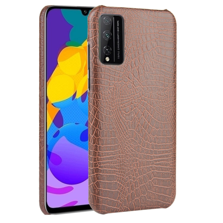 For Huawei Honor Play 4T Pro Shockproof Crocodile Texture PC + PU Case