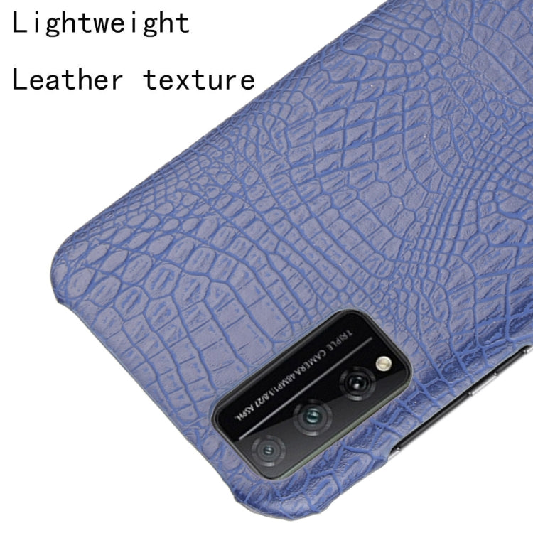 For Huawei Honor Play 4T Pro Shockproof Crocodile Texture PC + PU Case