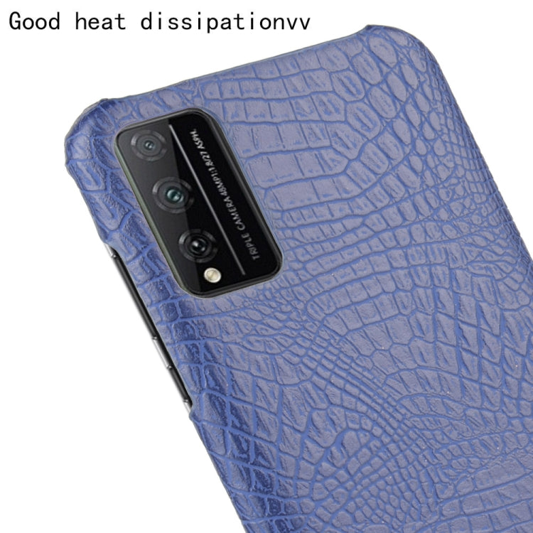 For Huawei Honor Play 4T Pro Shockproof Crocodile Texture PC + PU Case