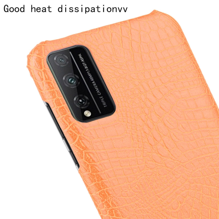For Huawei Honor Play 4T Pro Shockproof Crocodile Texture PC + PU Case