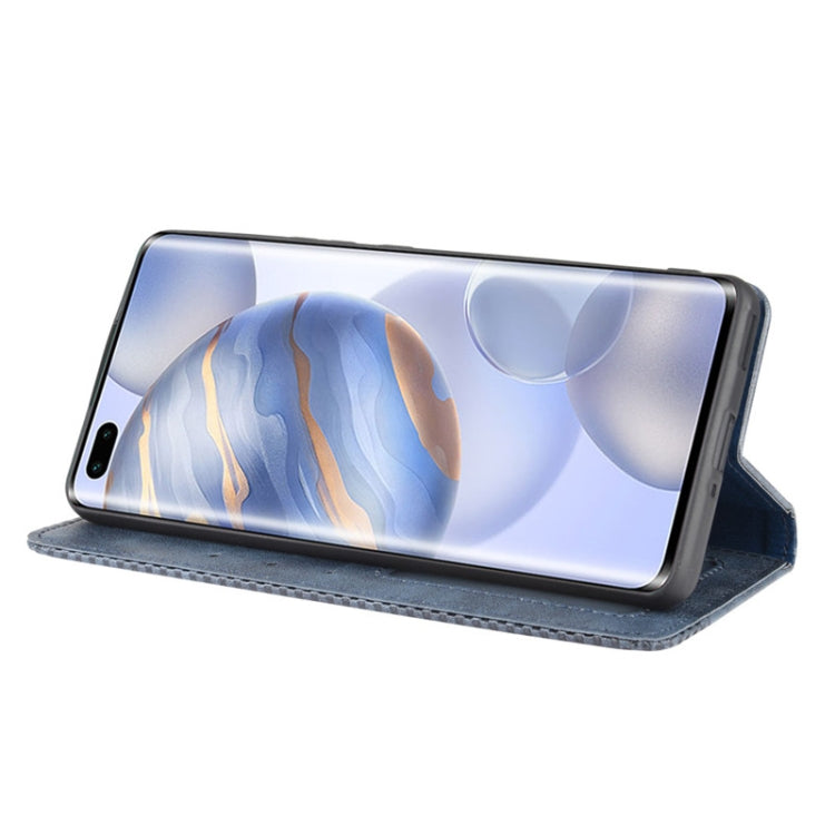 For Huawe Honor 30 Pro Magnetic Buckle Retro Crazy Horse Texture Horizontal Flip Leather Case , with Holder & Card Slots & Photo Frame