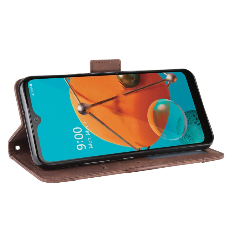 For LG K51 Wallet Style Skin Feel Calf Pattern Leather Case ,with Separate Card Slot