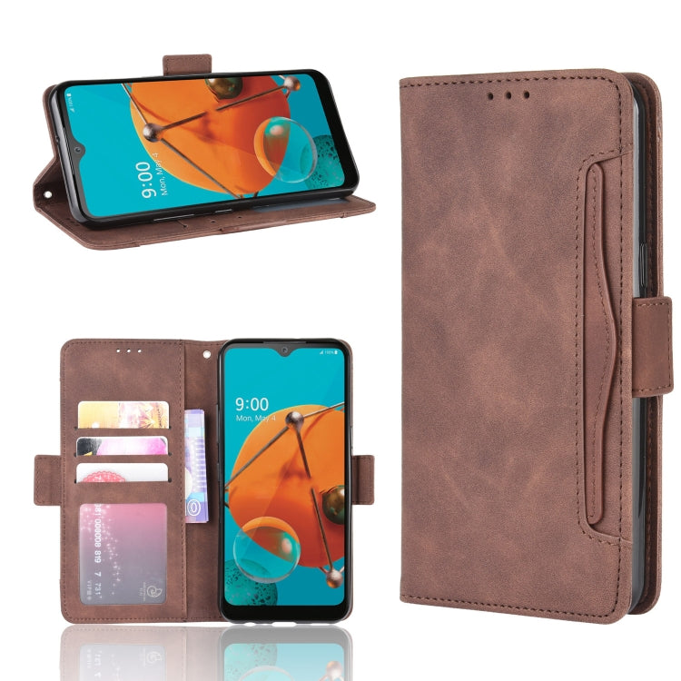 For LG K51 Wallet Style Skin Feel Calf Pattern Leather Case ,with Separate Card Slot