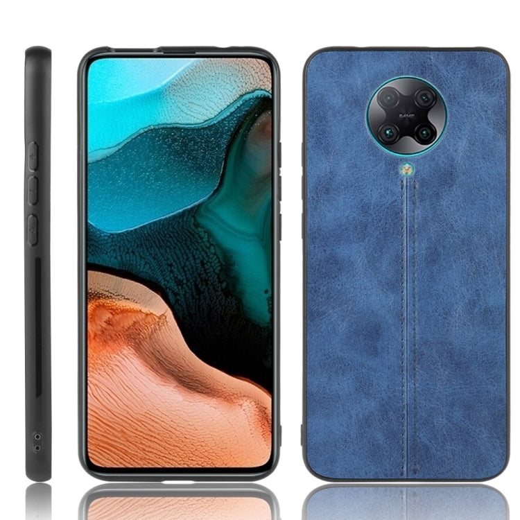 For Xiaomi Poco F2 Pro/Xiaomi Redmi K30 Pro Shockproof Sewing Cow Pattern Skin PC + PU + TPU Case