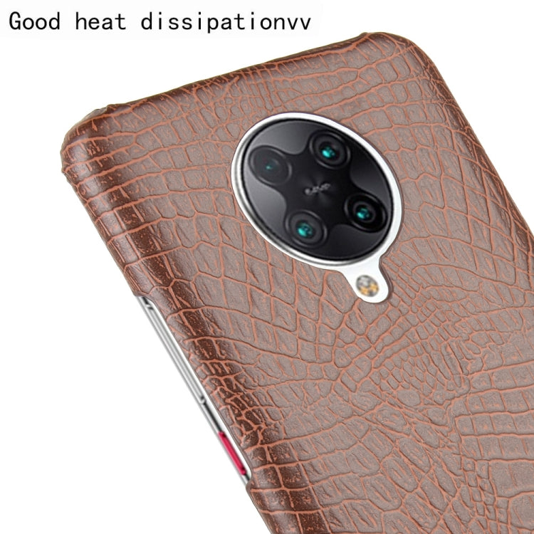 For Xiaomi Poco F2 Pro / Redmi K30 Pro Shockproof Crocodile Texture PC + PU Case