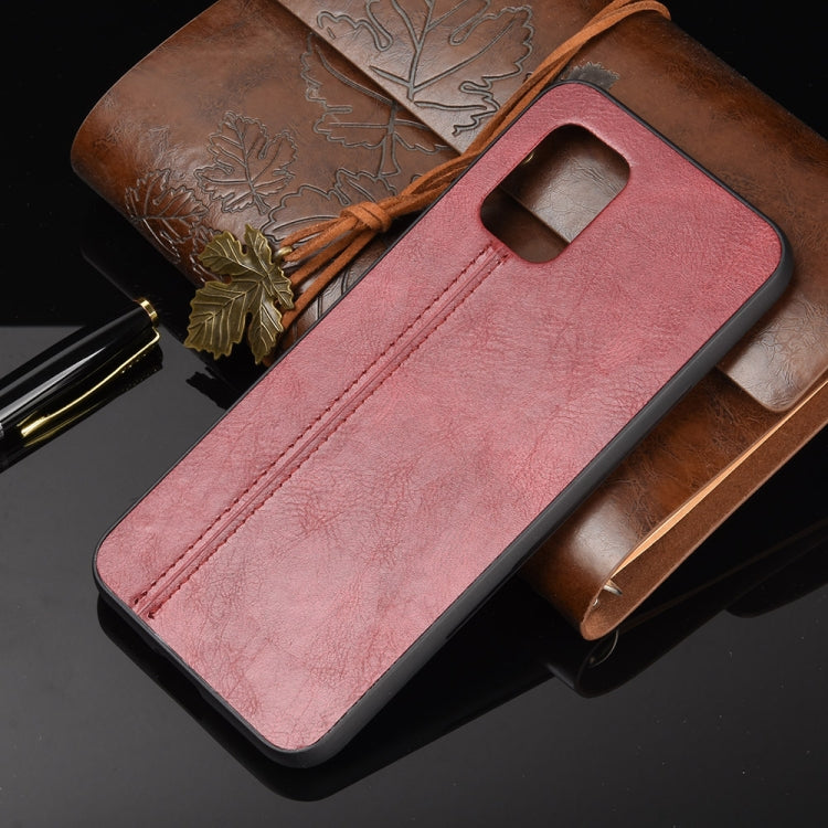 For Xiaomi Mi 10 Lite Shockproof Sewing Cow Pattern Skin PC + PU + TPU Case