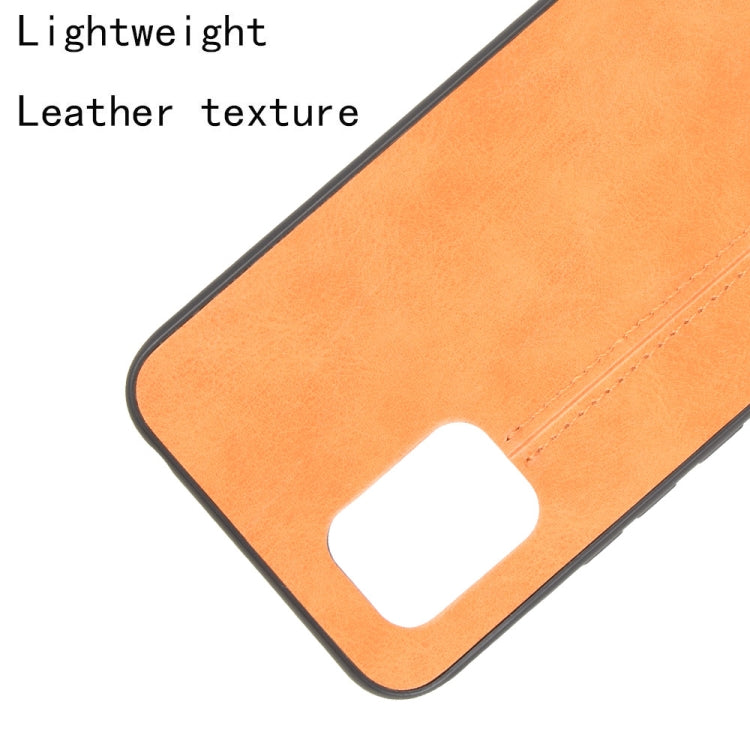 For Xiaomi Mi 10 Lite Shockproof Sewing Cow Pattern Skin PC + PU + TPU Case