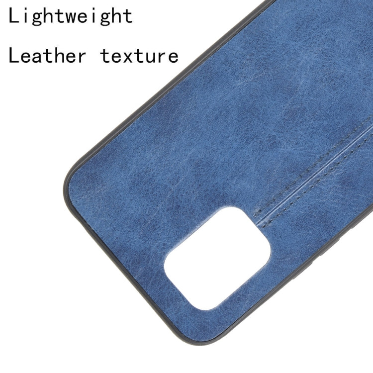 For Xiaomi Mi 10 Lite Shockproof Sewing Cow Pattern Skin PC + PU + TPU Case